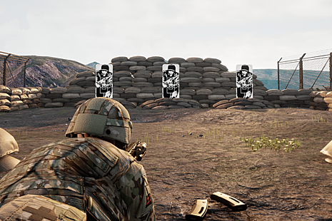 Footage from the new virtual reality simulator.