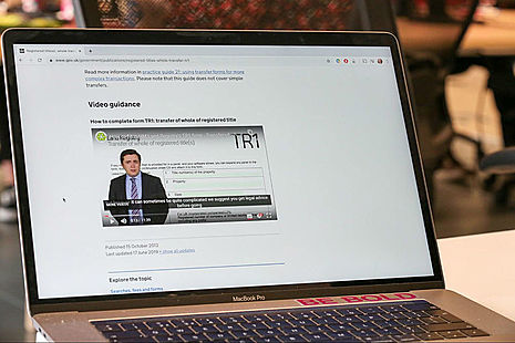 Video player image on laptop
