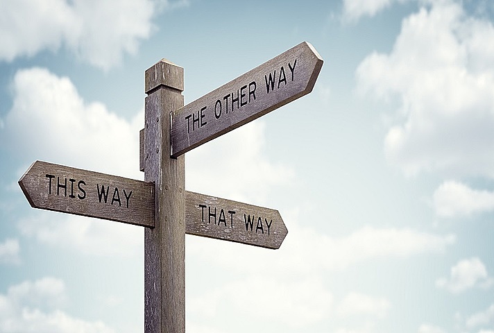 uncertain signpost