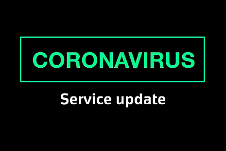 Coronavirus service update