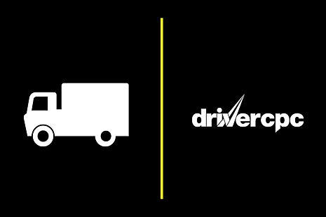 Illustration of a lorry and the Driver CPC logo