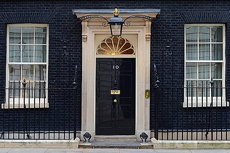 Door of No.10 Downing Street.