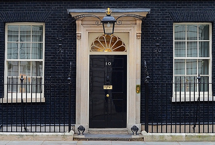 Door of No.10 Downing Street.