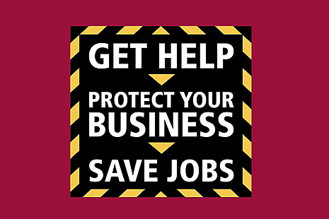 COVID-19 Business Support campaign image.