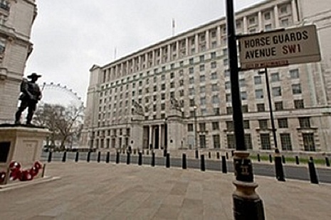 Image of the outside of MOD Main Building.