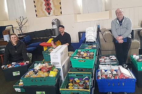 Volunteers from the North Ayrshire foodbank