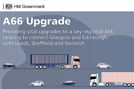 A66 upgrade: providing vital upgrades to a key regional link, helping to connect Glasgow and Edinburgh with Leeds, Sheffield and Norwich.