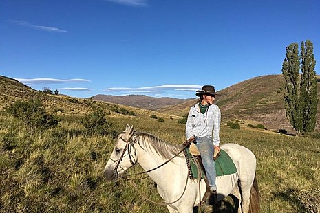 Annabel on horseback