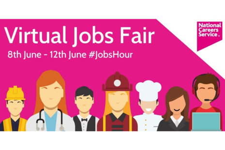 Promotional image for the National Careers Service's Virtual Jobs Fair.