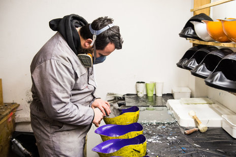 Dashel helmets in production in the UK