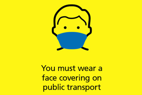 You must wear a face covering on public transport.