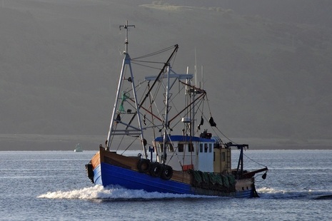 A fishing boat at the Sound of Mull