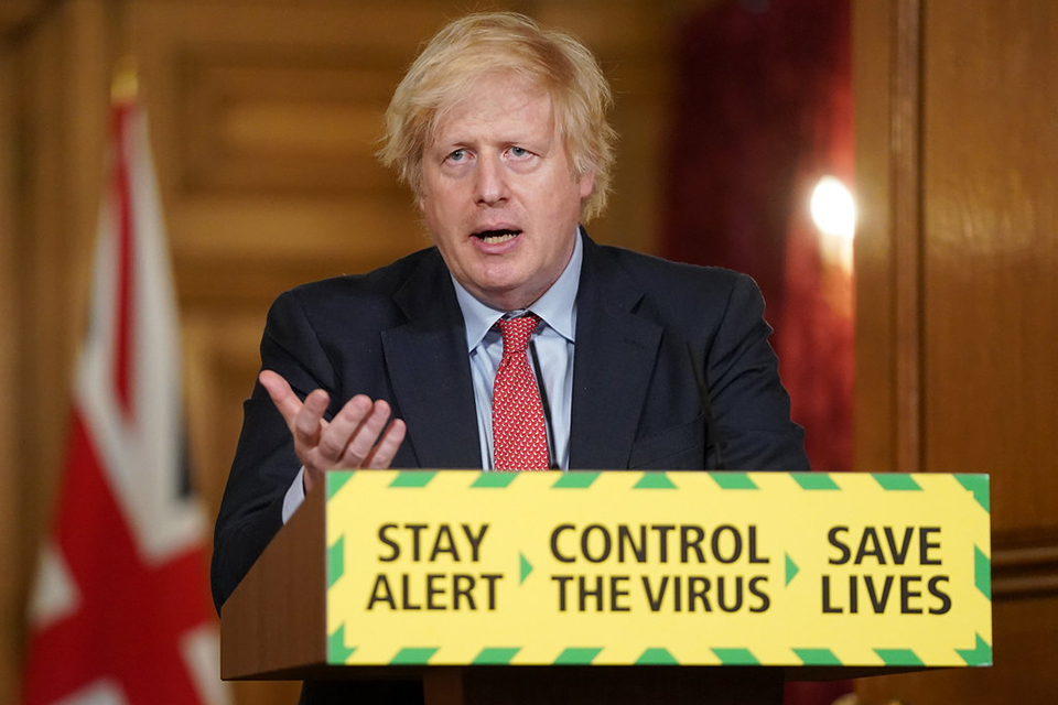 PM Boris Johnson at the coronavirus press conference