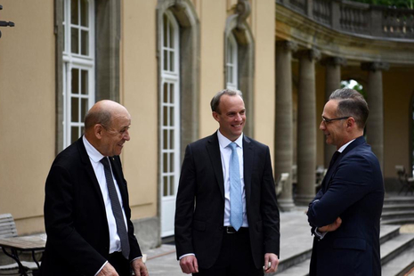 Foreign Secretary with German counterparts