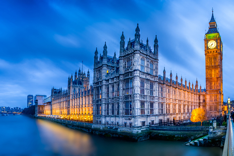 Houses of Parliament at dusk