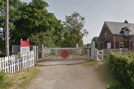 Google Street View image of Worlingham user worked crossing