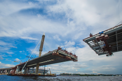 Bridge being built