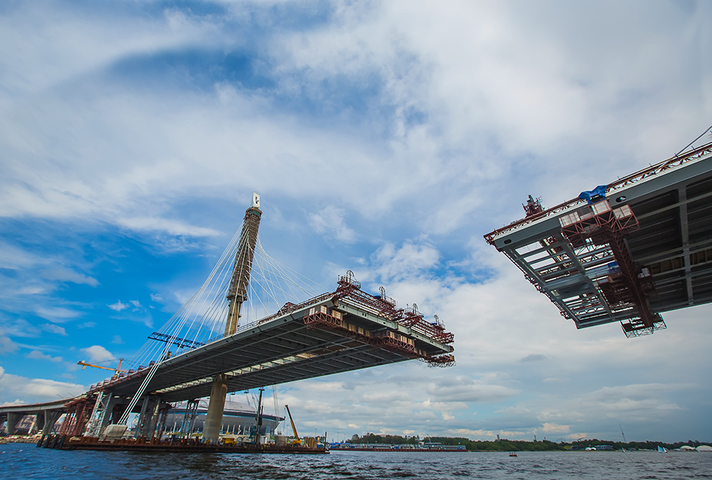 Bridge being built