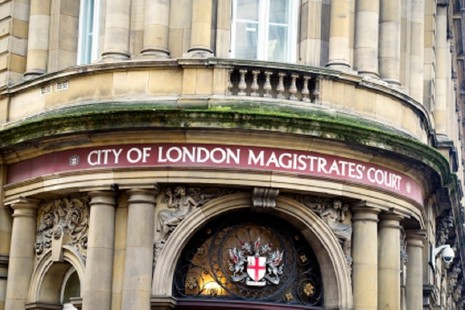 Exterior shot of City of London magistrates' court