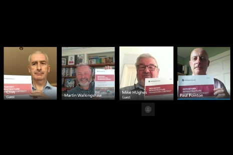 Virtual signing ceremony for the £9 million contract between LLWR and Jacobs