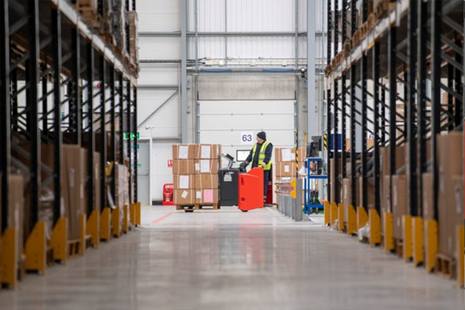 Image depicts the interior of MOD Donnington Defence Fulfilment Centre.