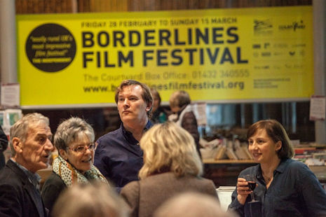 Film festival goers just taking a break with a little refreshment