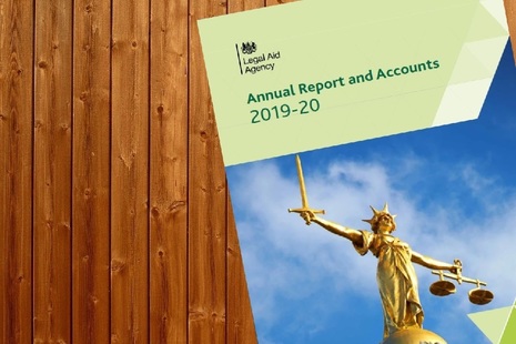 Cover image of 2019 to 2020 Legal Aid Agency annual report and accounts