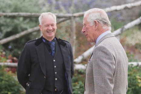 HRH Prince Charles The Duke of Rothesay with DSRL Operations Director Mick Moore