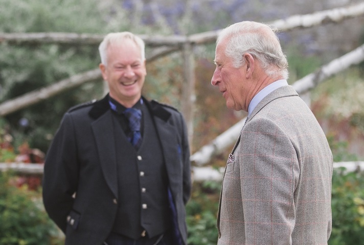 HRH Prince Charles The Duke of Rothesay with DSRL Operations Director Mick Moore