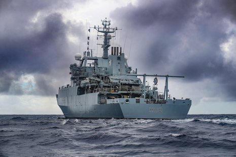 Stock image of Royal Navy survey ship HMS Enterprise