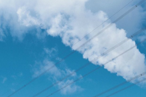 Blue sky with white clouds