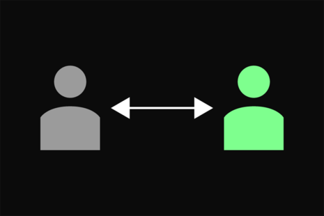 Graphic to represent social distancing