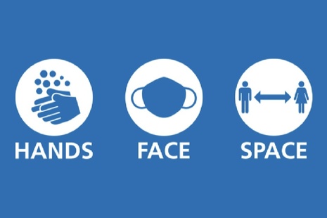 Hands face space