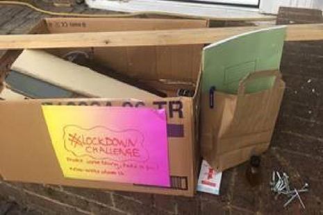 An example of a #LockDownChallenge resource box