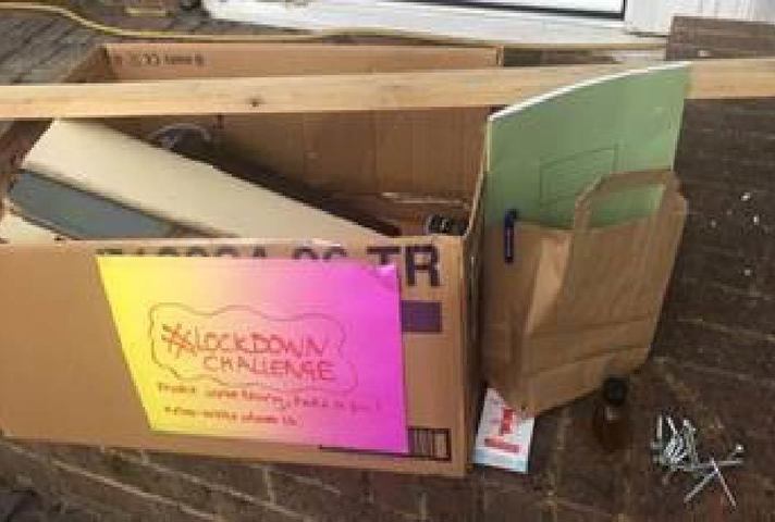 An example of a #LockDownChallenge resource box