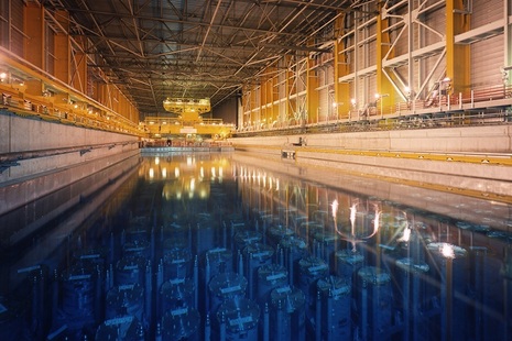 Storage pond in Thorp on the Sellafield site