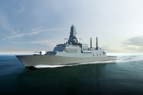 Image depicts a stock photo of the Type 26 frigate.