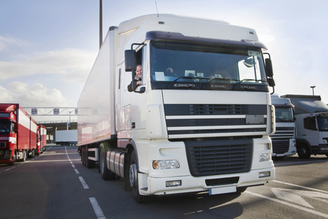 Photo of a lorry driver driving their vehicle
