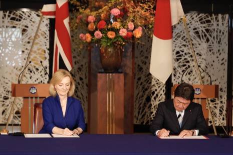 Liz Truss and Motegi