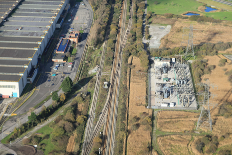 The railway at Margam (image courtesy of Network Rail)