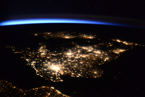 UK from space at night