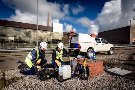 Testing of equipment on the Sellafield site. This image was taken before the pandemic.