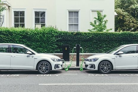 Electric cars charging