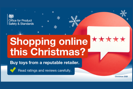 Campaign image for Christmas shopping online toy safety 2020