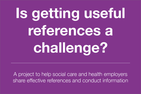 Decorative image that reads "Is getting useful references a challenge?"