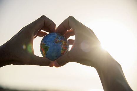 Hands Holding Globe