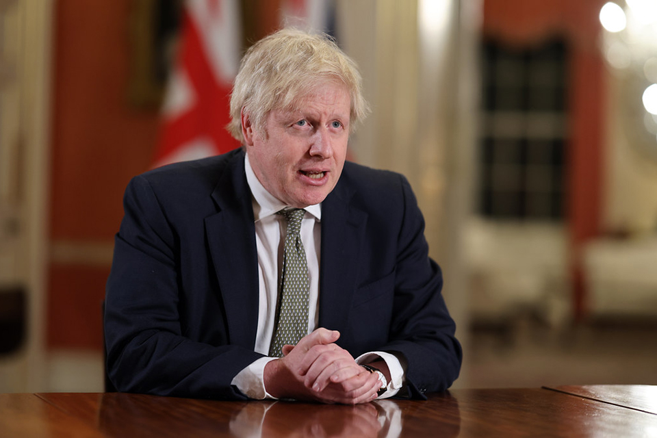 Prime Minister Boris Johnson address to the nation