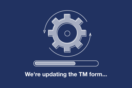 We are updating the TM form in progress