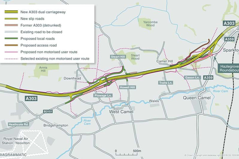 Map of proposed development