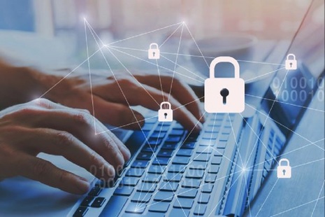 An artist's impression of protected data on the internet
